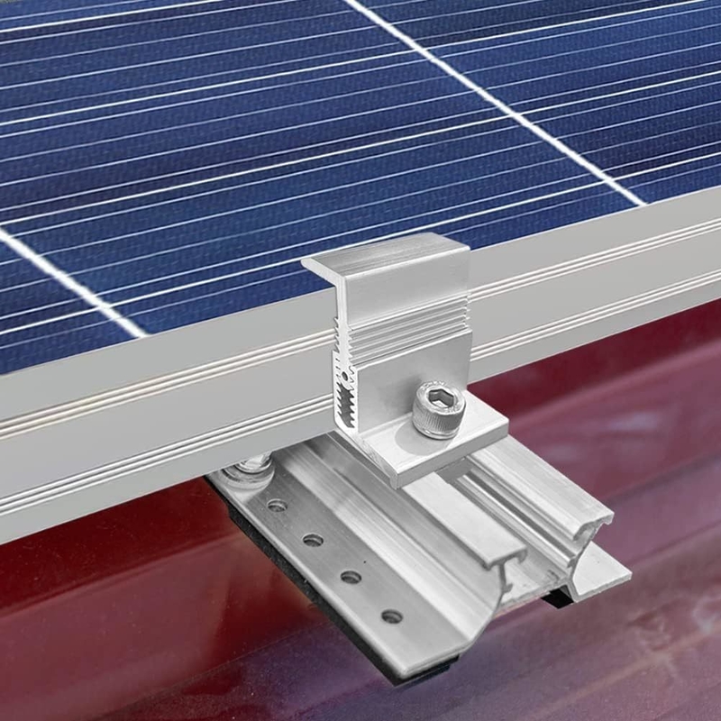 Acessórios Solares Grampos de montagem para telhados solares personalizados de alta qualidade Duração de 25 anos